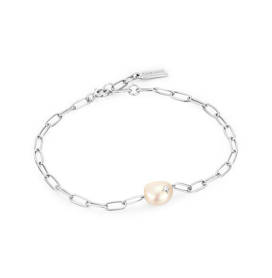  Pearl Power - Gliederarmbänder - Silber / rhodiniert - Perle - 18,5cm